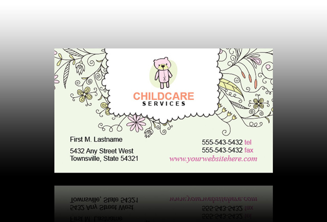 childcare-and-babysitting-business card-template